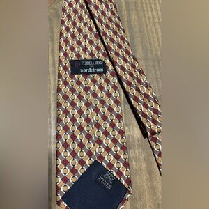Handmade Silk USA Spice & Burgundy Classic Quiet Luxury Ferrell Reed Tie
